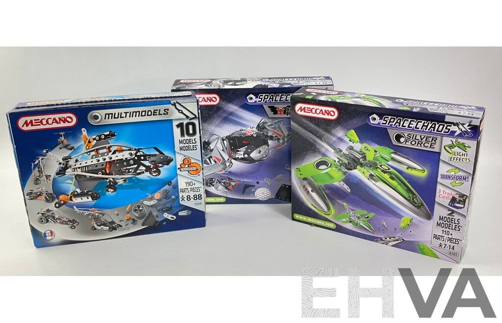 Meccano Space Chaos and Multimodels Including Silver Force and Dark Pirates