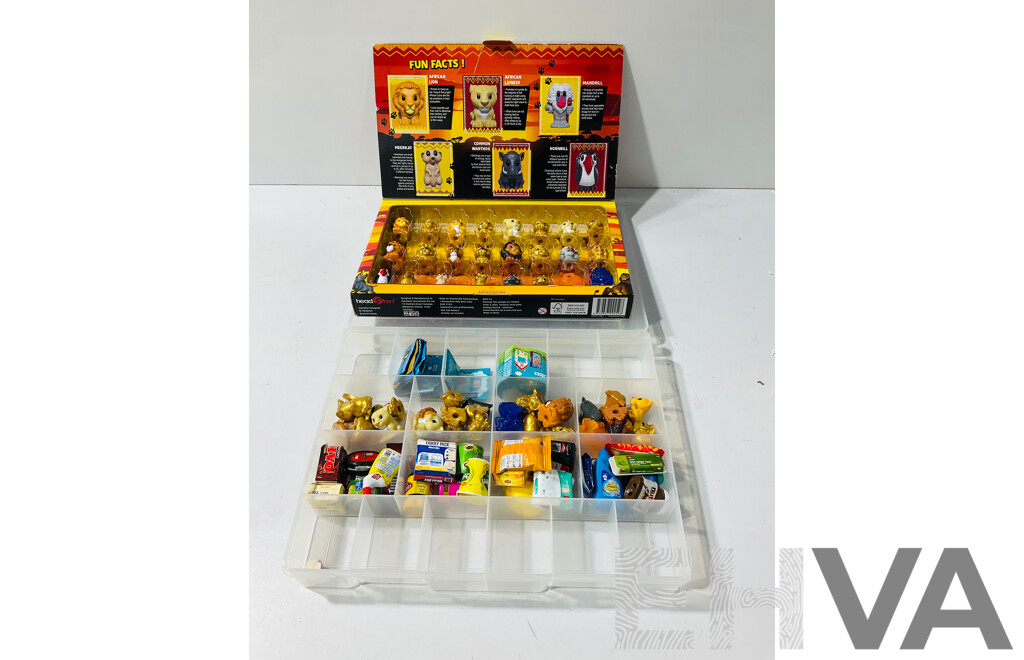 Collection Woolworths Ooshies Including Collectors Case with 24 Ooshies