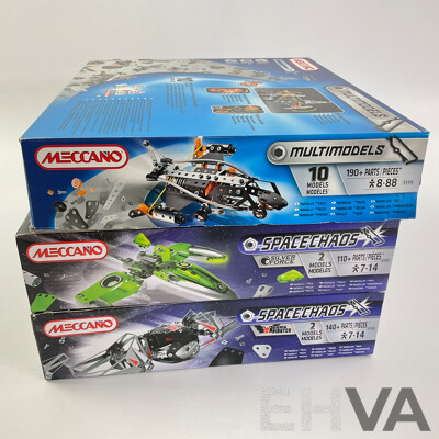 Meccano Space Chaos and Multimodels Including Silver Force and Dark Pirates