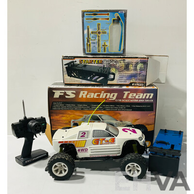 FS Racing Nitro Remote Controlled 4X4 Truck with Remote, Fuel Bottle and Starter - 1:10 Scale