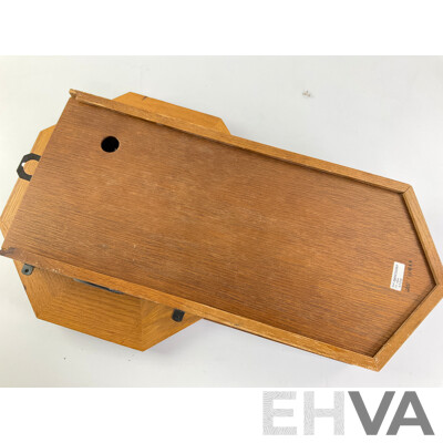 Vintage Seiko Westminster Whittington Chiming Wall Clock, Oak Case with Octagonal Face Surround