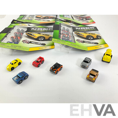 X Concepts Nano Speed Boxed Vehicles Including Nano Utility, Nano V8, Nano Super Car with Loose Cars Including Hot Wheels