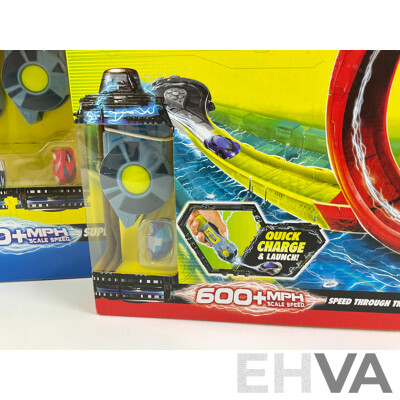 Boxed Micro Chargers Electronic Quick Charge Cars, Including Jump Track Loop Track and Time Track