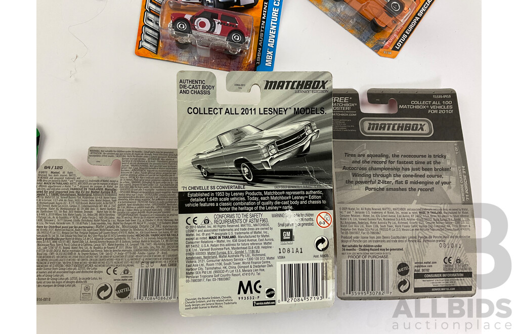 Collection of Boxed Diecast Matchbox Lesney Edition Vehicles with Assortment of Sports and Classic Cars