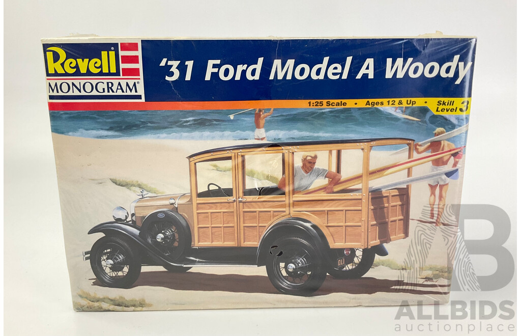 Vintage Revell 1931 Ford Model 'A' Woody in Sealed Box - 1:25 Scale