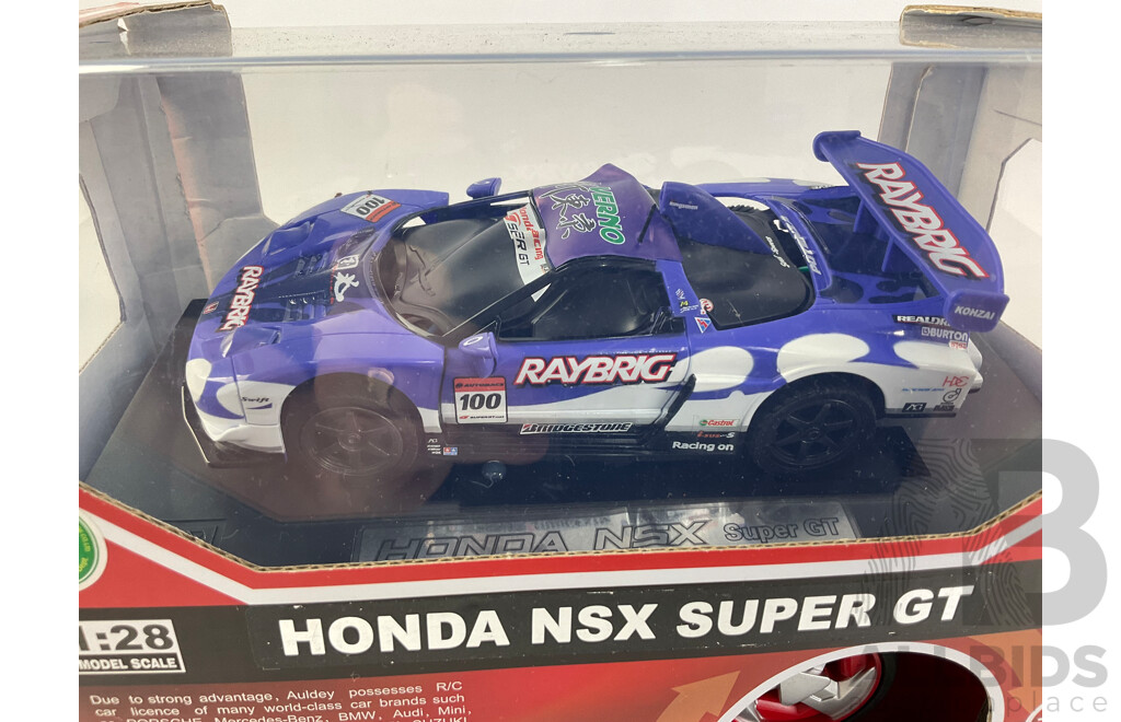 Boxed Auldey Remote Controlled Honda NSX Super GT - 1:28 Scale