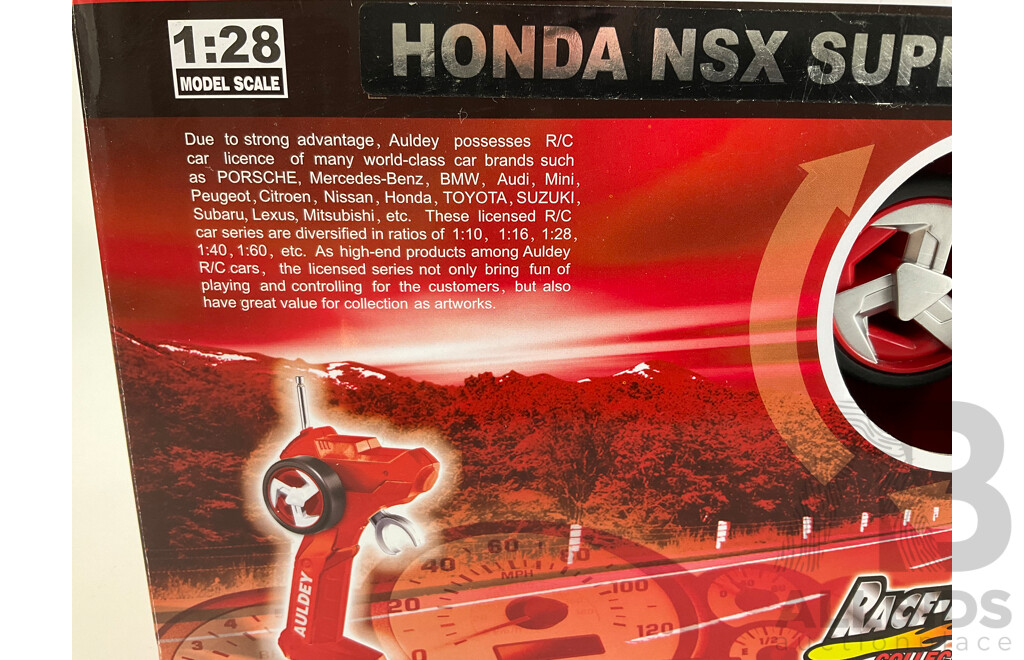 Boxed Auldey Remote Controlled Honda NSX Super GT - 1:28 Scale