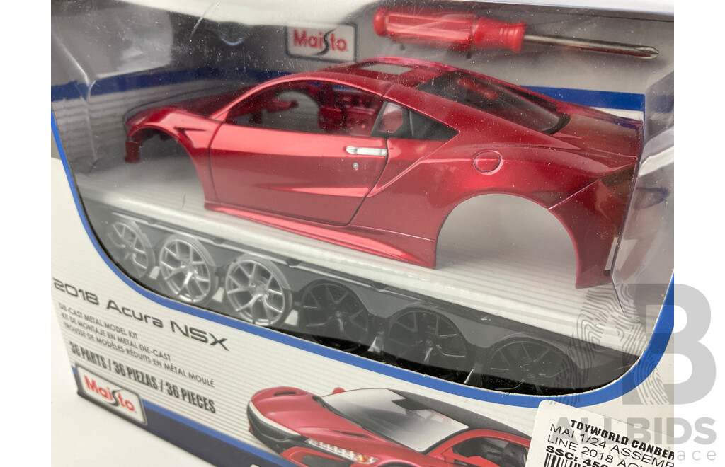 Boxed Maisto Assembly Line 2018 Acura NSX - 1:24 Scale