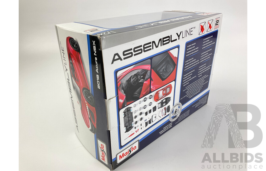 Boxed Maisto Assembly Line 2018 Acura NSX - 1:24 Scale