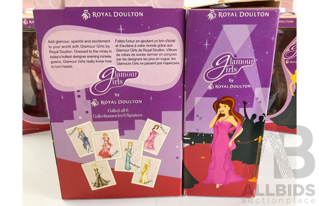 Six Boxed Royal Doulton Glamour Girls - Complete Set