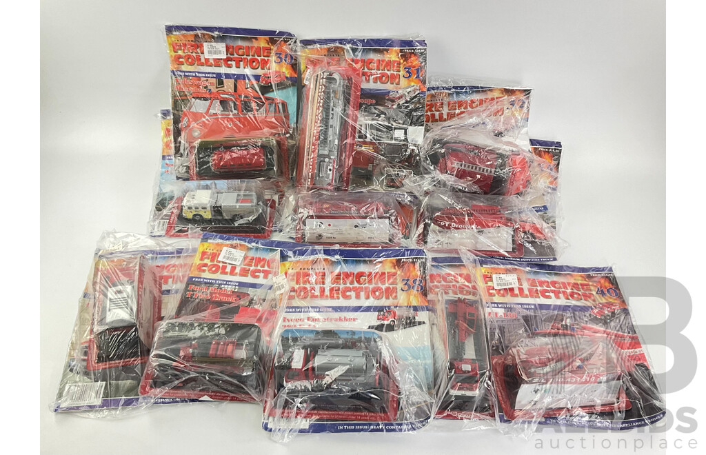 The Fire Engine Collection Magazines and Model Fire Engines in Original Packaging, Editions 30 Consecutive to 40