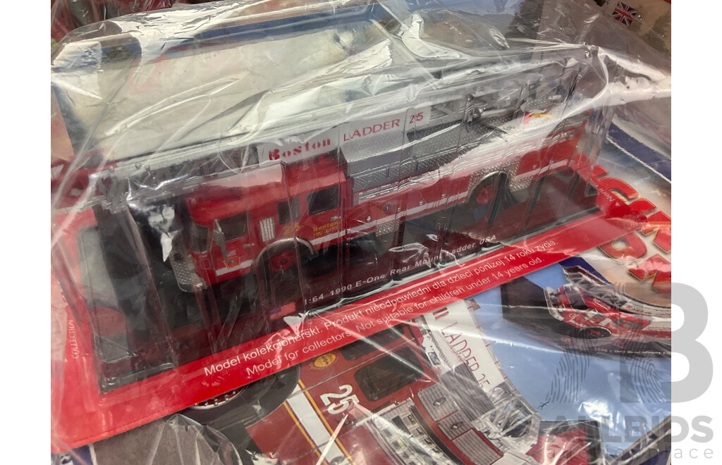 The Fire Engine Collection Magazines and Model Fire Engines in Original Packaging, Editions 21 Consecutive to 29