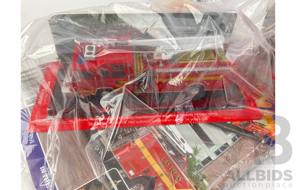 The Fire Engine Collection Magazines and Model Fire Engines in Original Packaging, Editions 21 Consecutive to 29