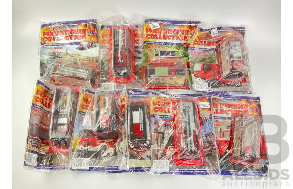 The Fire Engine Collection Magazines and Model Fire Engines in Original Packaging, Editions 21 Consecutive to 29