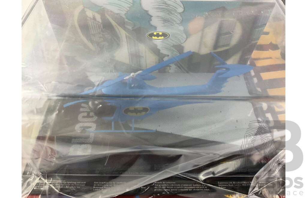 Batman Automobilia Cars and Booklets in Sealed Bags, Numbers 55, 56, 57, 58, 59