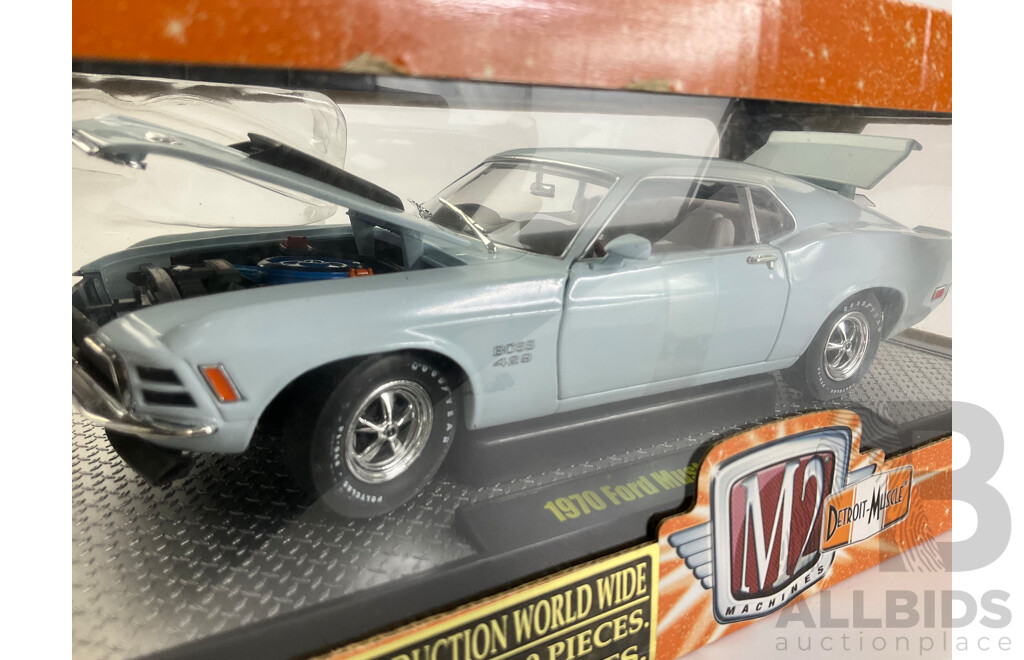 M2 Machines Detroit-Muscle Diecast 1971 Ford Mustang Boss 429, Limited Production - 1:24 Scale