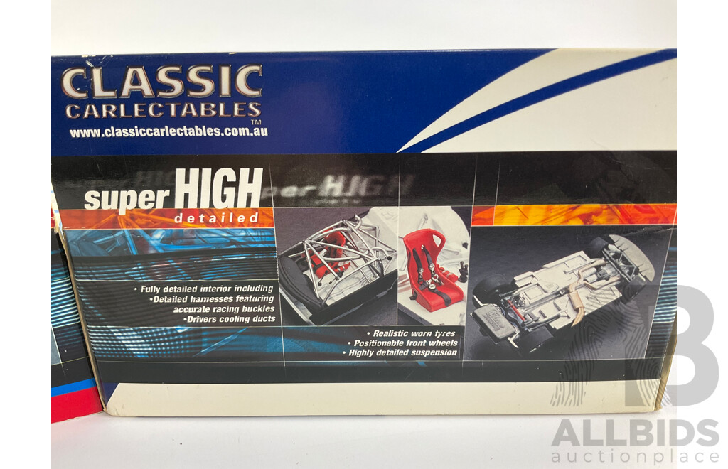 Classic Carlectables Diecast V8 Super Cars, 2002 AU Ford Falcon KJ Thermal Racing and 2003 BA Falcon Ford Performance Racing