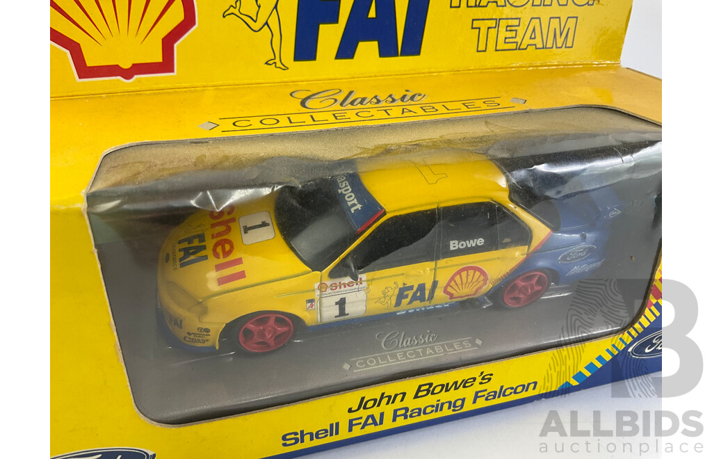 Classic Carlectables Diecast V8 Super Cars, 2000 Falcon Shell Helix Racing, FAI Racing Falcon, Caltex Halvoline Falcon