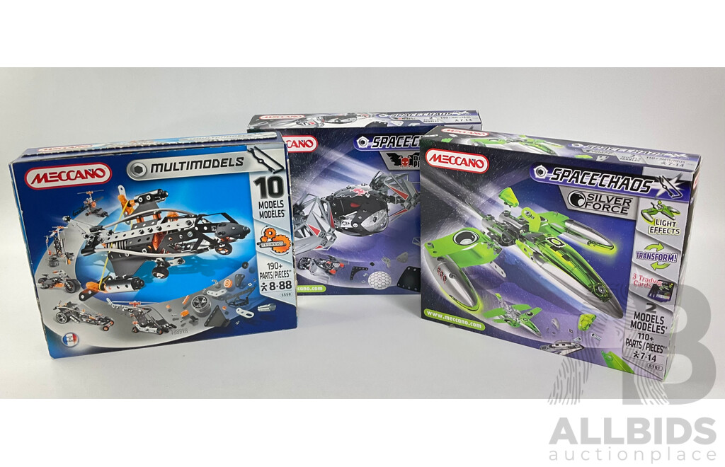 Meccano Space Chaos and Multimodels Including Silver Force and Dark Pirates