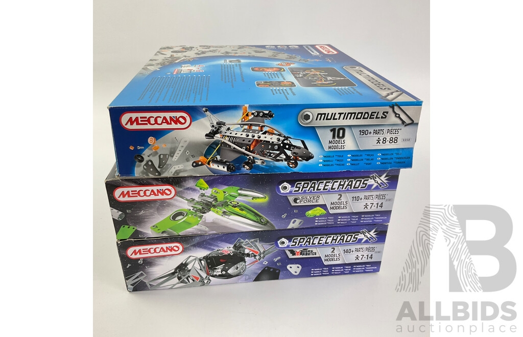 Meccano Space Chaos and Multimodels Including Silver Force and Dark Pirates