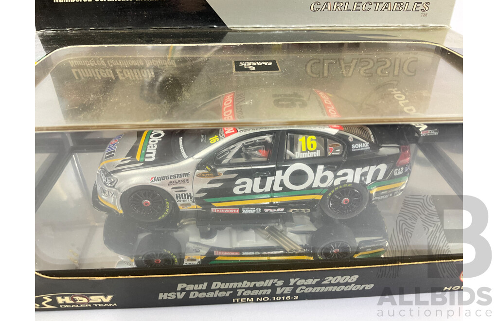 Biante Premium Diecast Ford BA Falcon XR8 and Classic Carlectables 2008 VE Commodore - 1:43 Scale