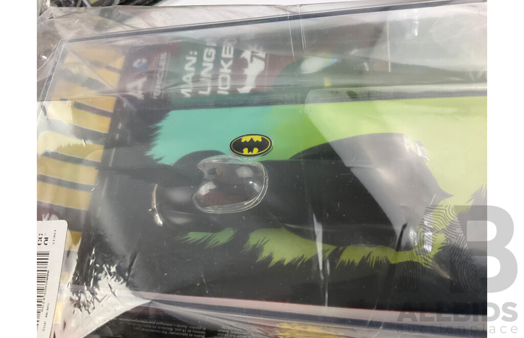 Batman Automobilia Cars and Booklets in Sealed Bags, Numbers 45, 46, 47, 48, 49