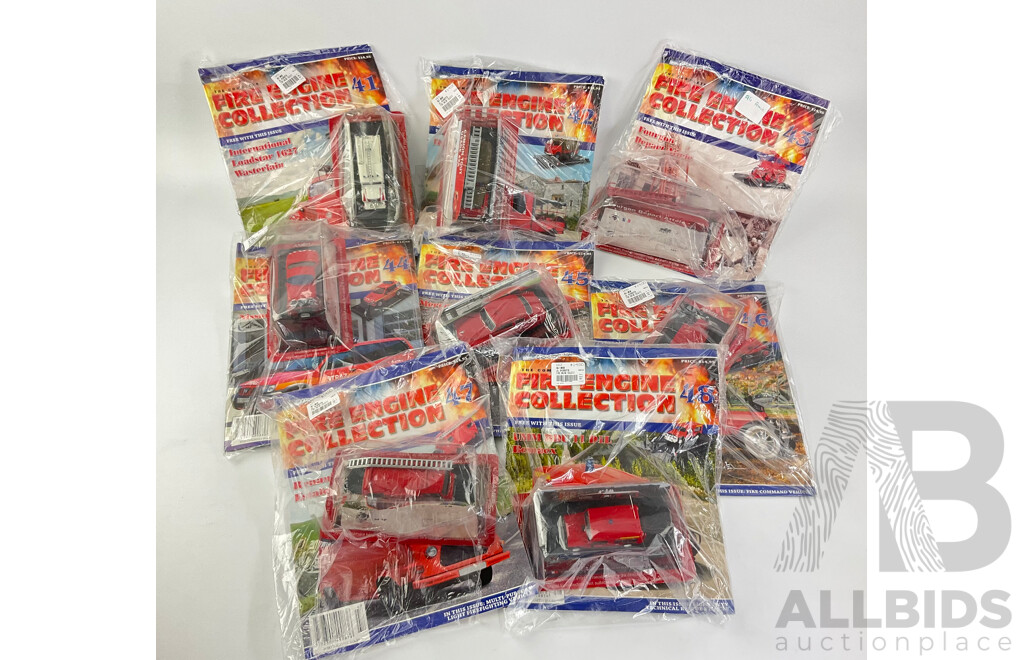 The Fire Engine Collection Magazines and Model Fire Engines in Original Packaging, Editions 41 Consecutive to 48