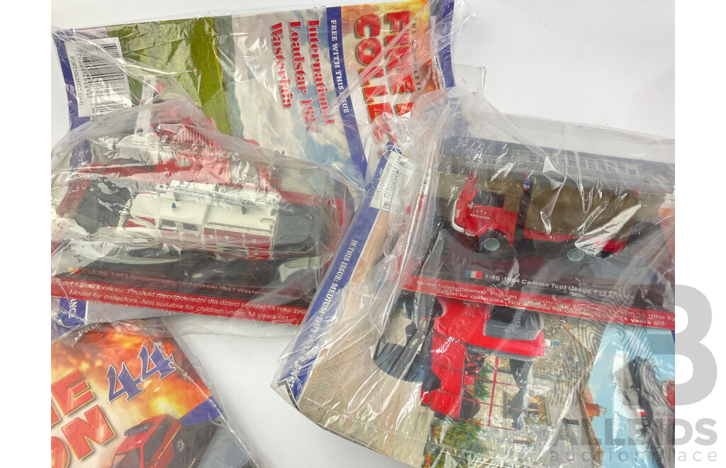 The Fire Engine Collection Magazines and Model Fire Engines in Original Packaging, Editions 41 Consecutive to 48