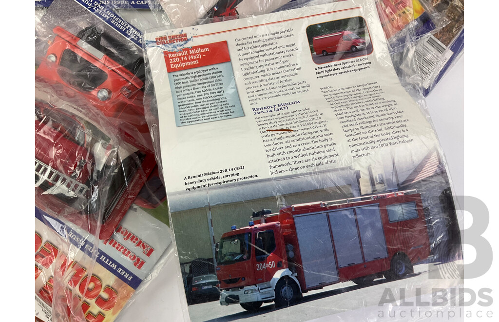 The Fire Engine Collection Magazines and Model Fire Engines in Original Packaging, Editions 41 Consecutive to 48