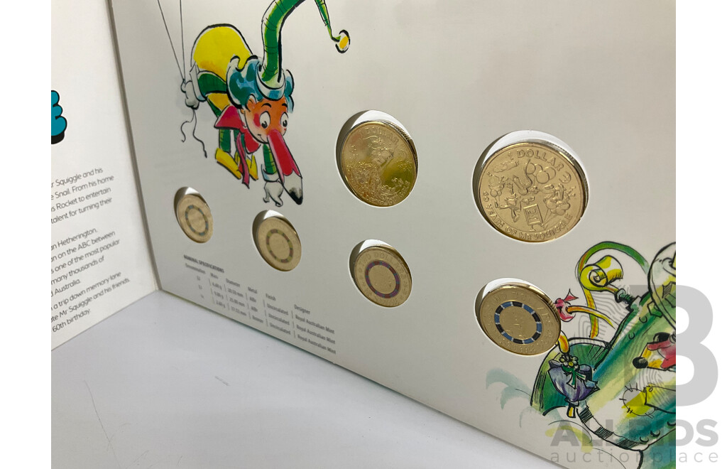 Australian RAM 2019 Commemorative Coin Collection, Mr Squiggle & Friends