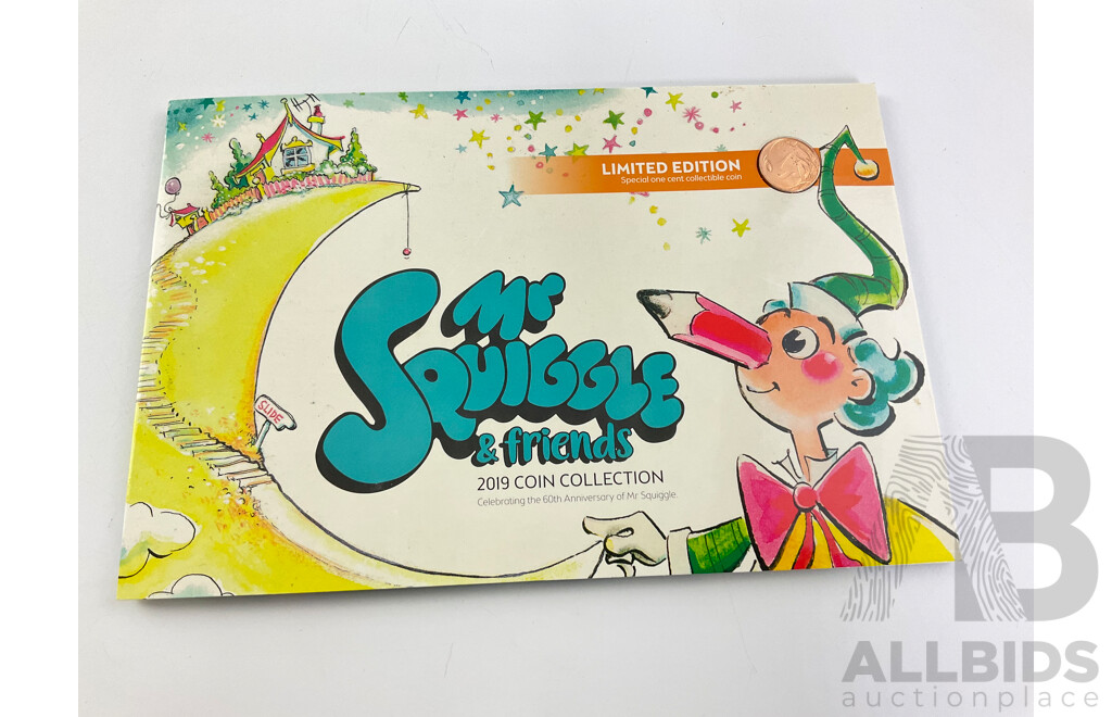 Australian RAM 2019 Commemorative Coin Collection, Mr Squiggle & Friends