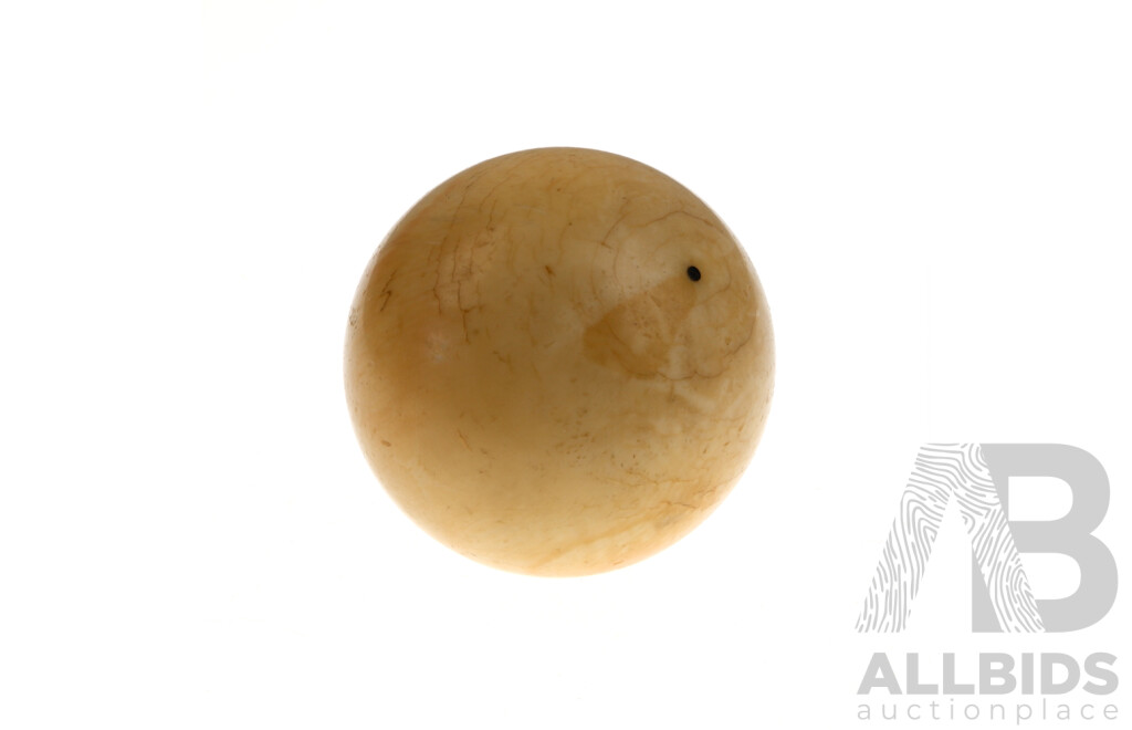 Vintage Ivory Snooker or Pool White Cue Ball