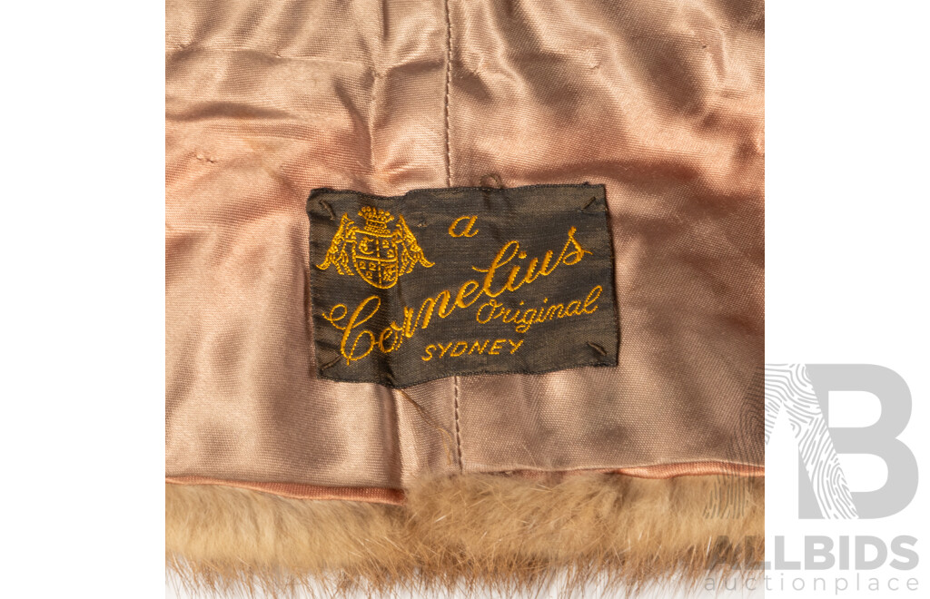 Vintage Fur Stole Along with Fur Collar
