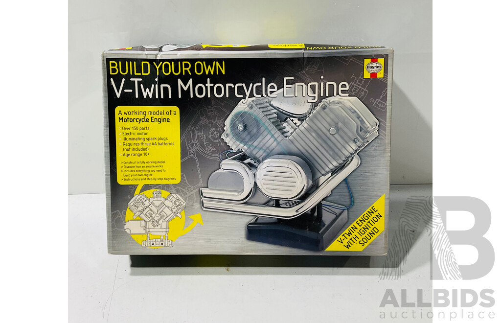 Haynes Build Your Own V-twin Motorcycle Engine in Original Packaging