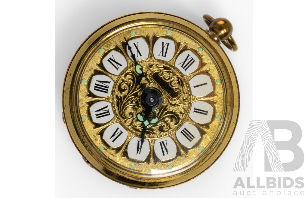 Blessing Clock with Alarm, Vintage 1950's West Germany, 80mm Diameter