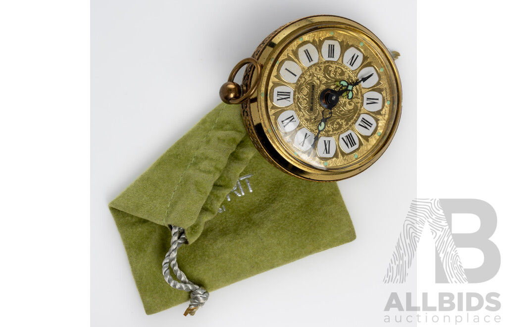 Blessing Clock with Alarm, Vintage 1950's West Germany, 80mm Diameter