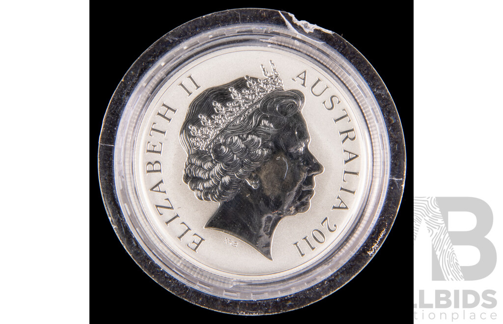 Australian RAM 2011 Silver One Dollar Coin, Rock Wallabies .999