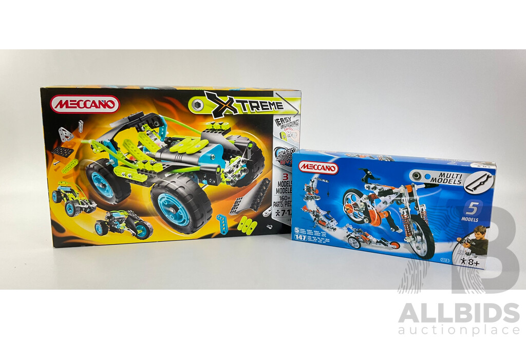 Meccano Multimodels 3501 and Xtreme 6820