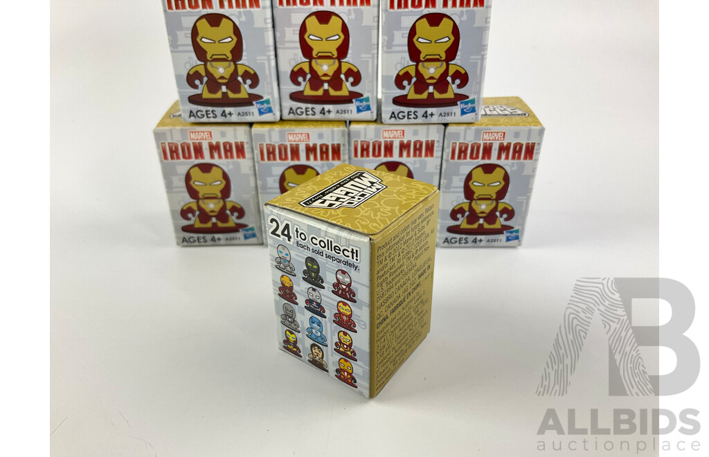 Ten Hasbro Marvel Micro Muggs Iron Man in Sealed Boxes