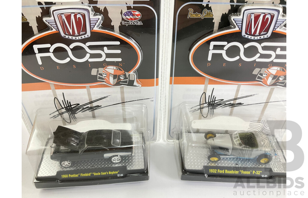 Castline Diecast M2 Machines Foose Design and Detroit Muscle Including 1967 'Cherry Nova' and 1969 Dodge Charger Daytona - 1:64 Scale