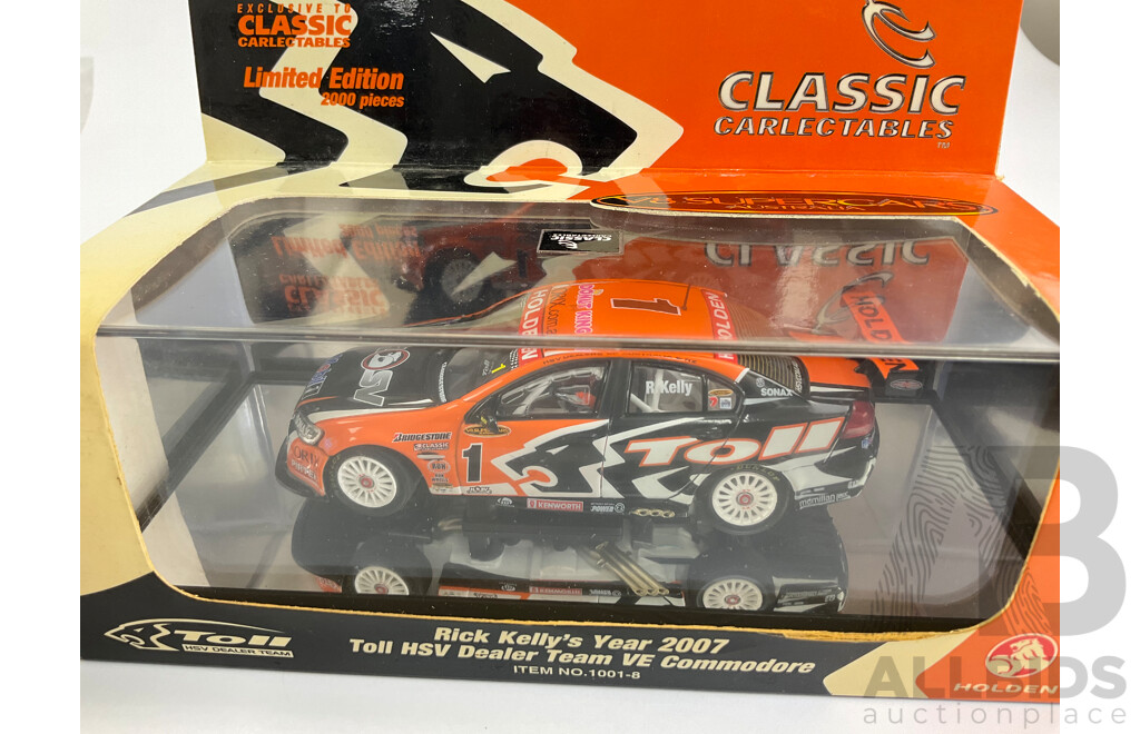 Classic Carlectables Diecast 2007 Holden HSV Dealer VE Commodore and 2006 Tasman Motorsport VZ Commodore