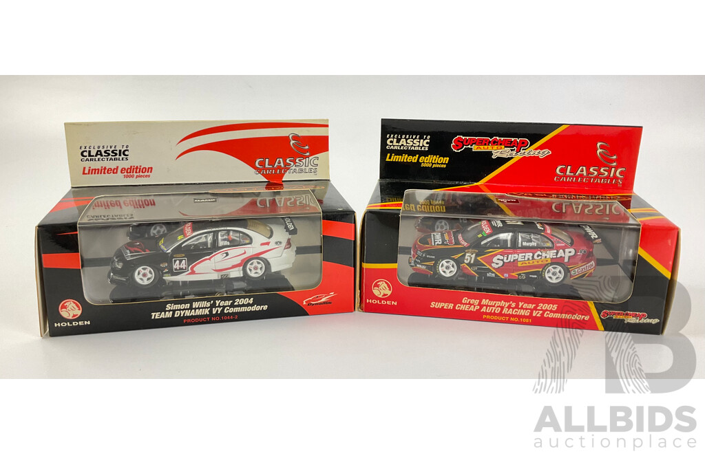 Classic Carlectables Diecast 2005 Supercheap Auto Racing VZ Commodore and 2004 Team Dynamic VY Commodore