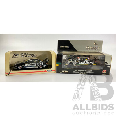 Biante Premium Diecast Ford BA Falcon XR8 and Classic Carlectables 2008 VE Commodore - 1:43 Scale