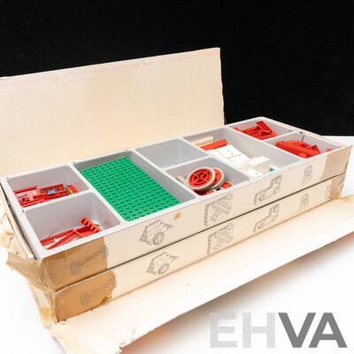 Rare Vintage 1960s Lego Set, Lego the Building Toy in Original Box with Two Trays and Including Early Trees, Wheels and More