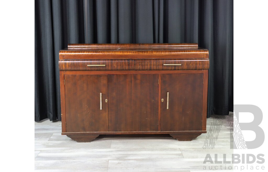 Art Deco Veneered Sideboard