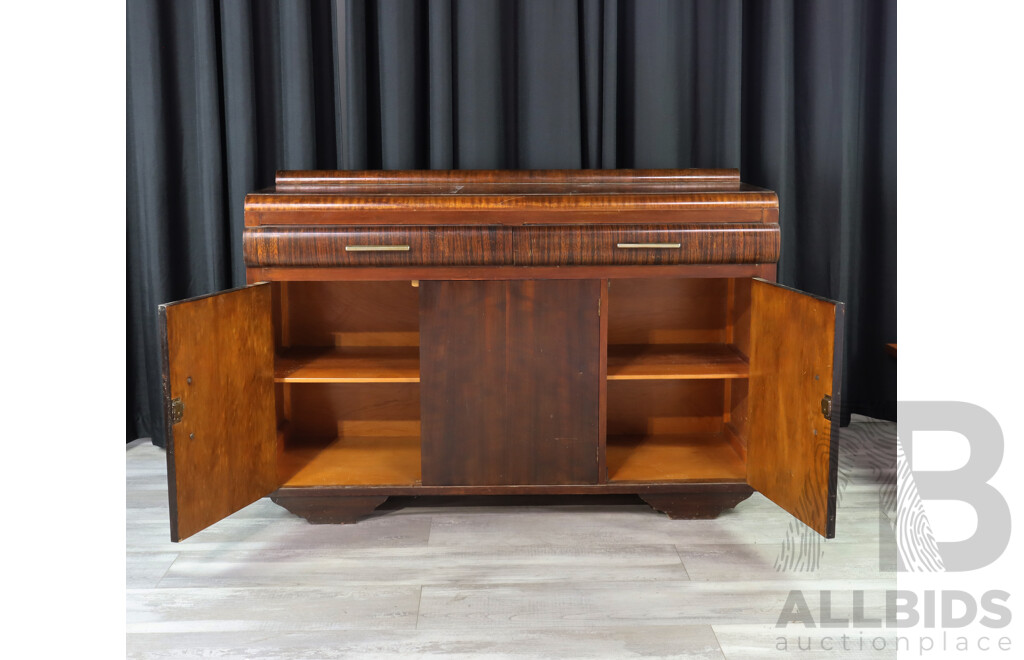 Art Deco Veneered Sideboard