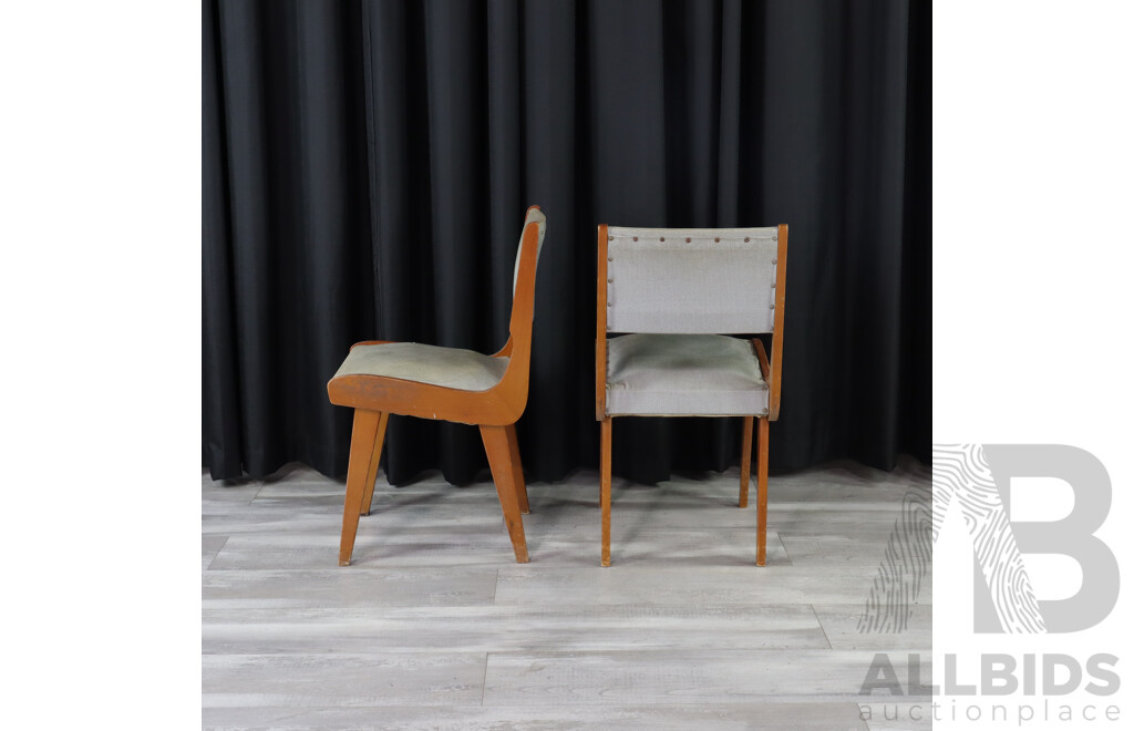 Pair of Vintage Chiswell Dining Chairs with Vinyl Upholstery