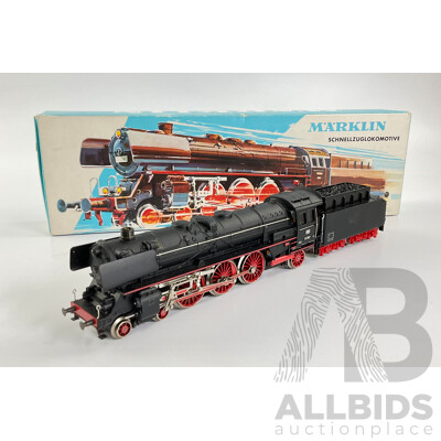 Vintage Marklin Three Rail HO Scale Steam Locomotive 3048 with Original Box, Made in West Germany