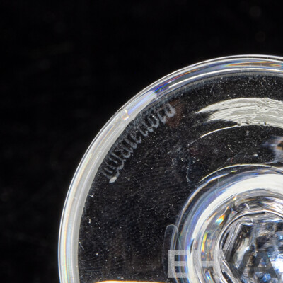Set Six Vintage Waterford Crystal Sherry or Port Glasses in Alana Pattern