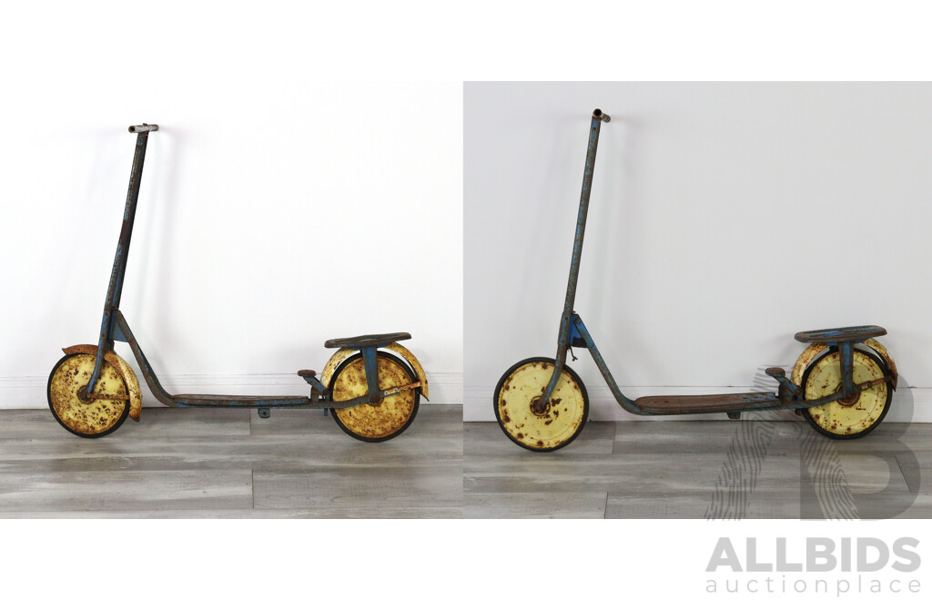 Pair of Vintage ATM Scooters